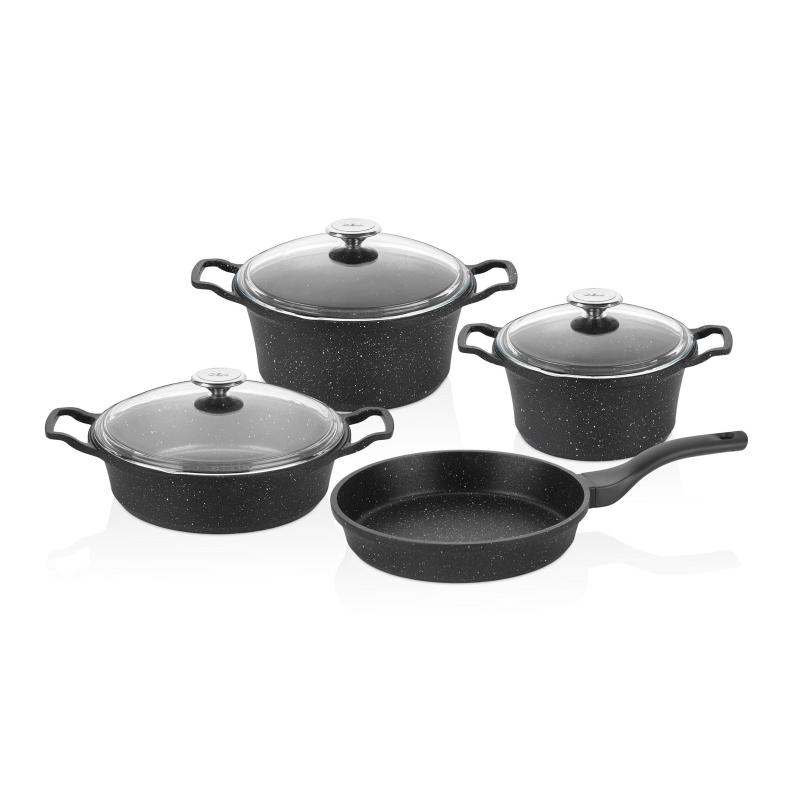 CEM EFDAL 7 PRÇ DÖKÜM SİYAH SET