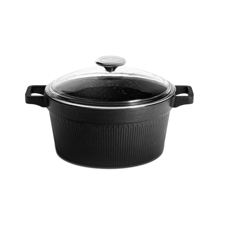 CEM GRANİT MASTER DÖKÜM SİYAH TENCERE 24CM